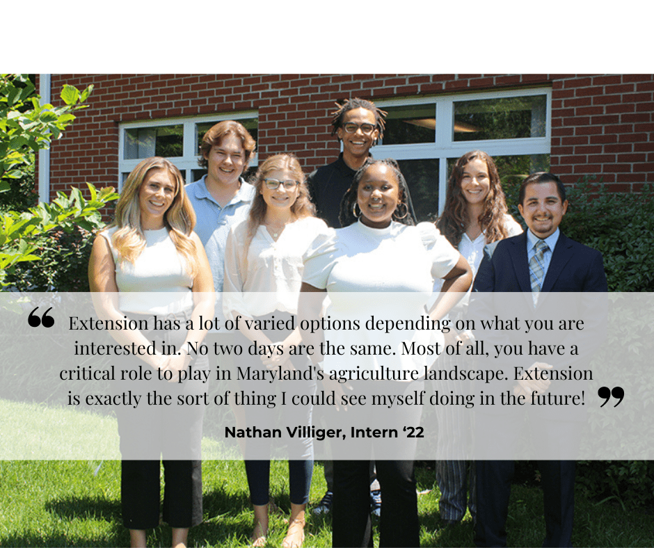 Workforce Development & Extension Internships University of Maryland